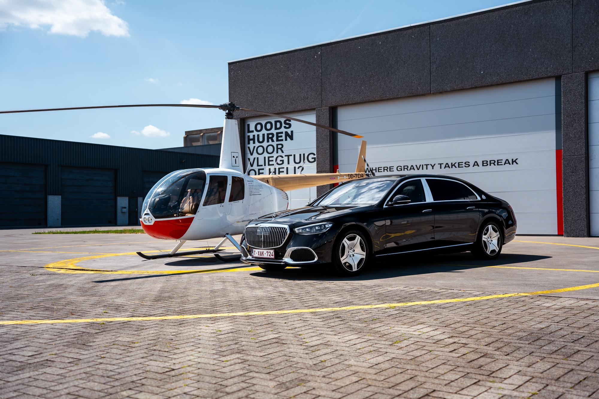 Mercedes Maybach op de luchthaven
