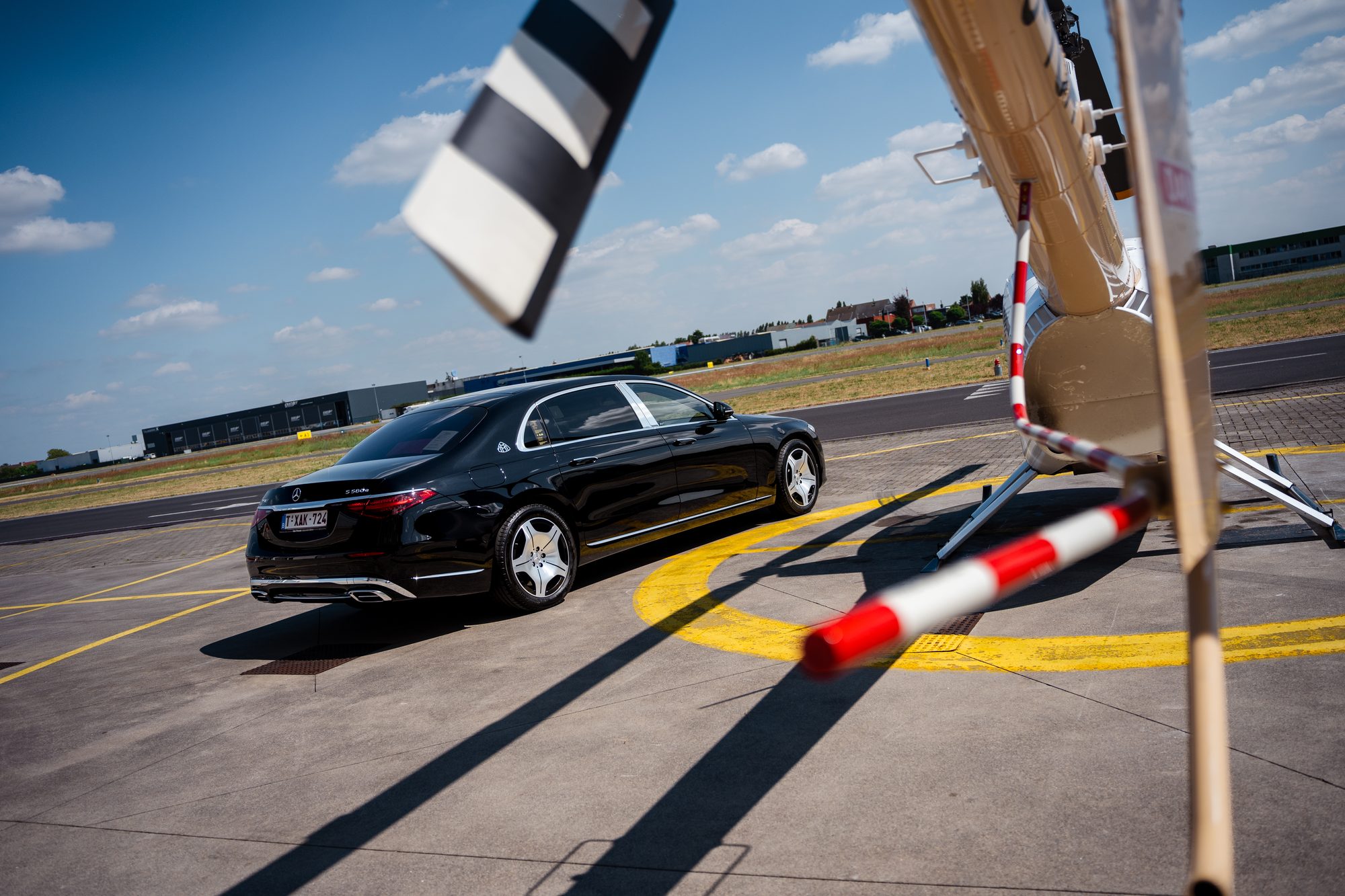 Mercedes Maybach op de luchthaven