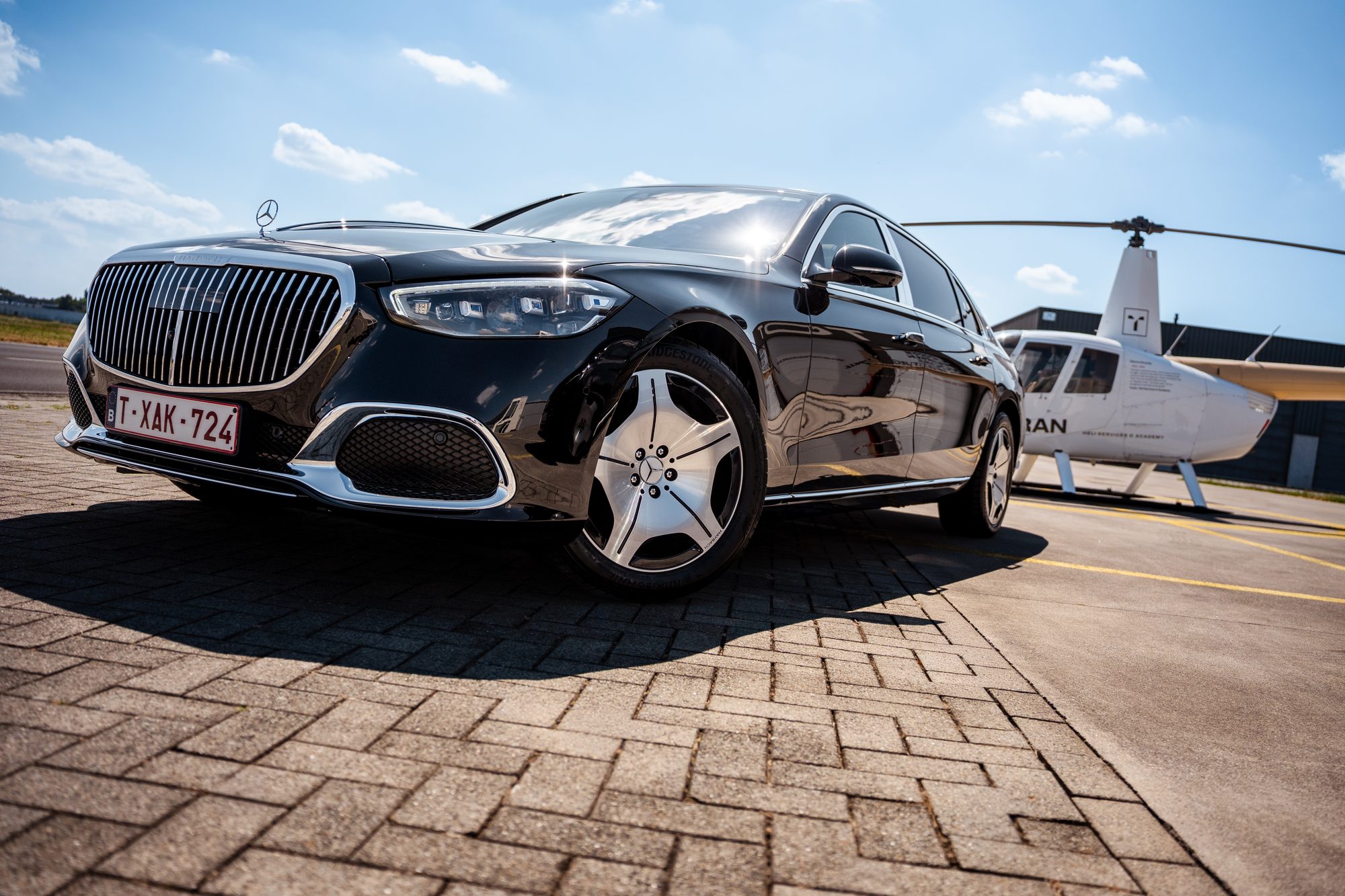 Mercedes Maybach op de luchthaven